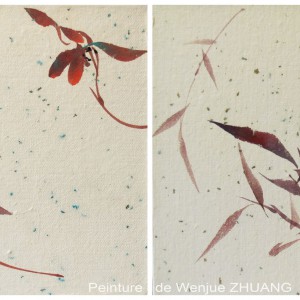 Calligraphie et Peinture de Wenjue ZHAUNG. Le Nuage Mandarin